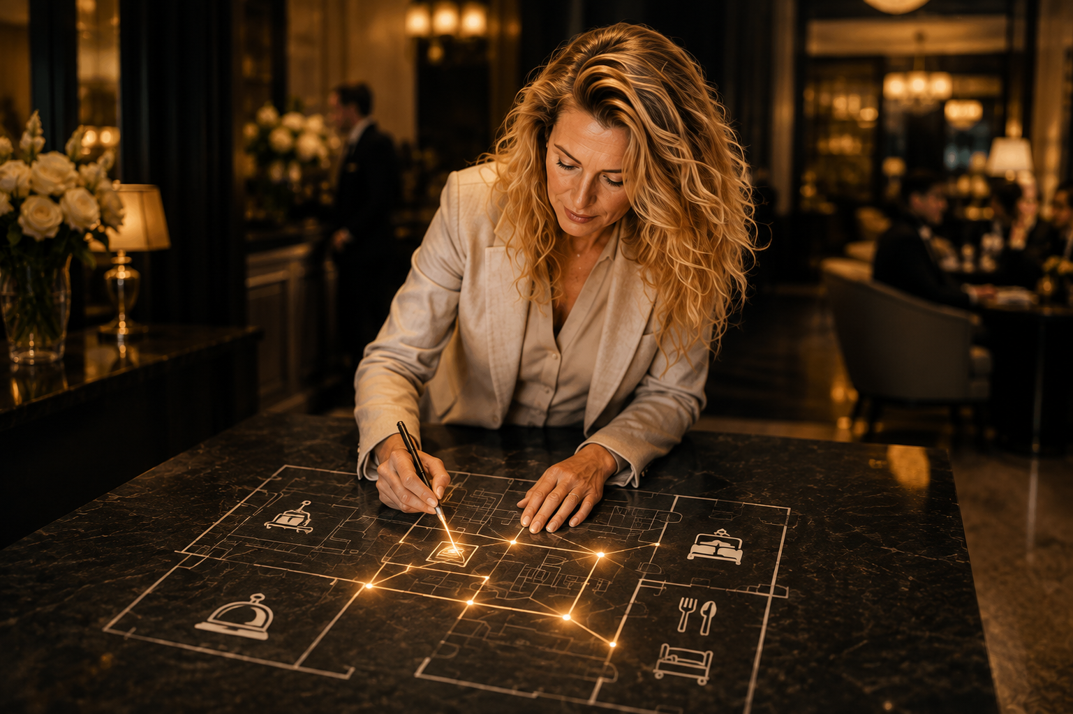 Carmen Cornelia Haselwanter entwickelt einen individuellen Plan für die strategische Zusammenarbeit mit Hospitality-Unternehmen