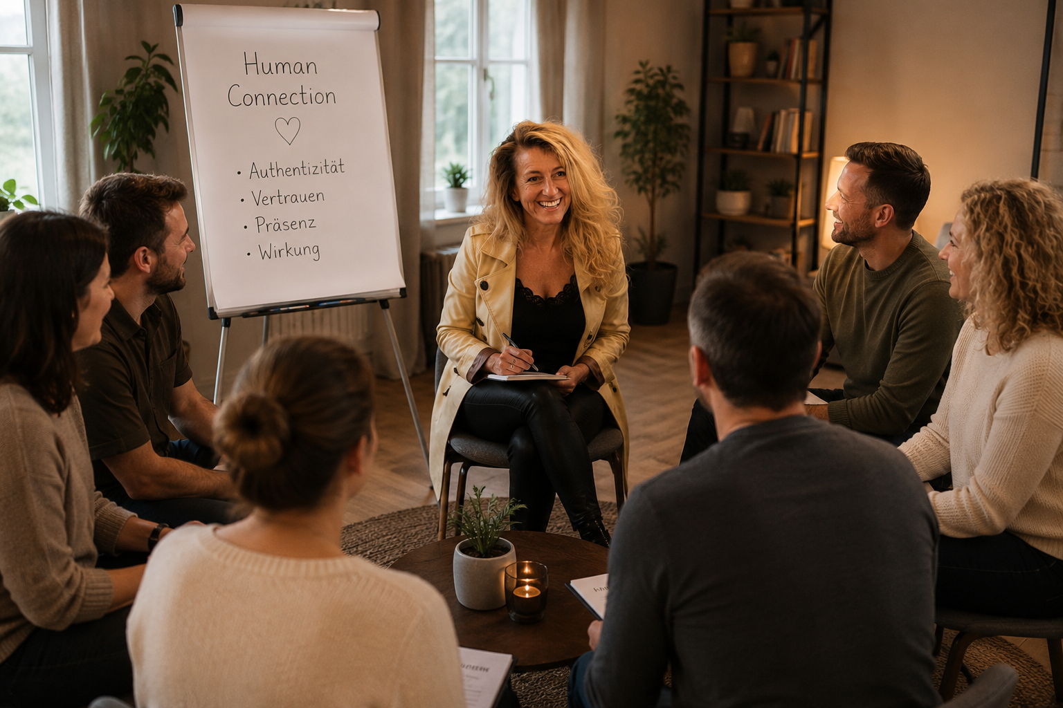 Menschen im offenen, herzlichen Austausch — Human Connection in der Praxis